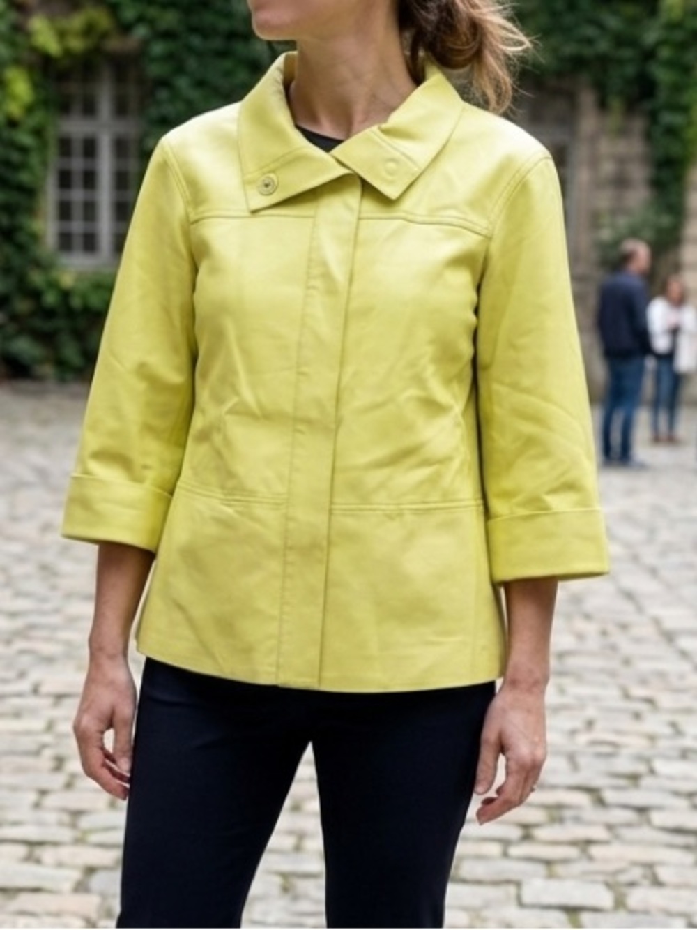 Lafayette 148 Lime Green Jacket N129-13